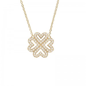 Clover necklace yellow Gold...