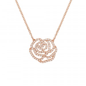 Necklace rose gold and...