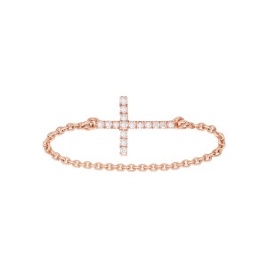 Chain ring rose Gold and...