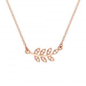Necklace Rose gold and...