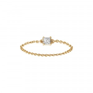 Chain Ring yellow Gold and...