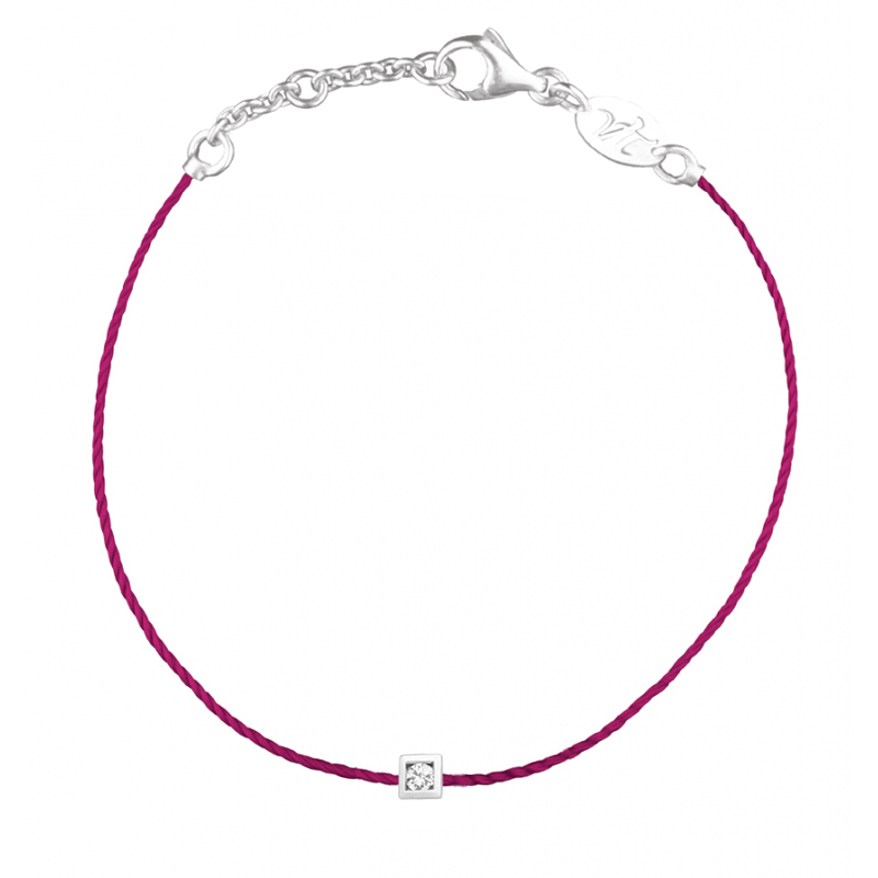 Bracelet Triangulaire En Plexi Fuchsia - Modèle 2581 - Occasion En état Neuf Avec Légères Rayures