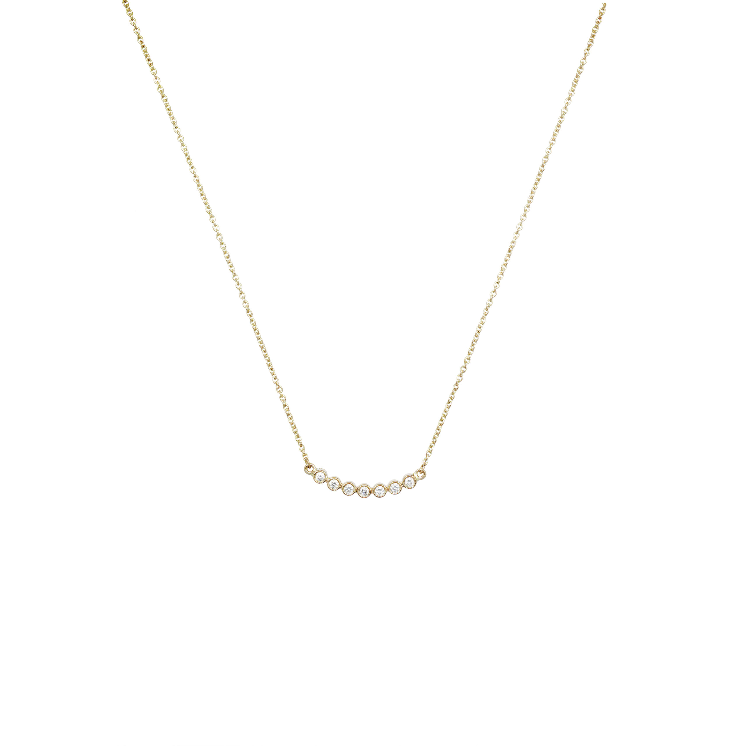 Necklace gold and diamonds 7TH DIAMOND Vanessa Tugendhaft