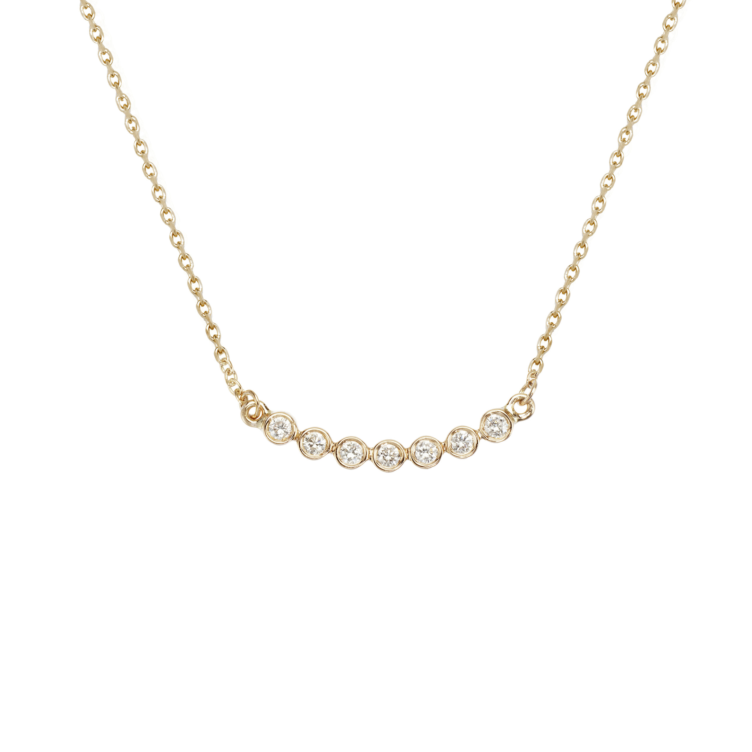 Necklace gold and diamonds - 7TH DIAMOND - Vanessa Tugendhaft