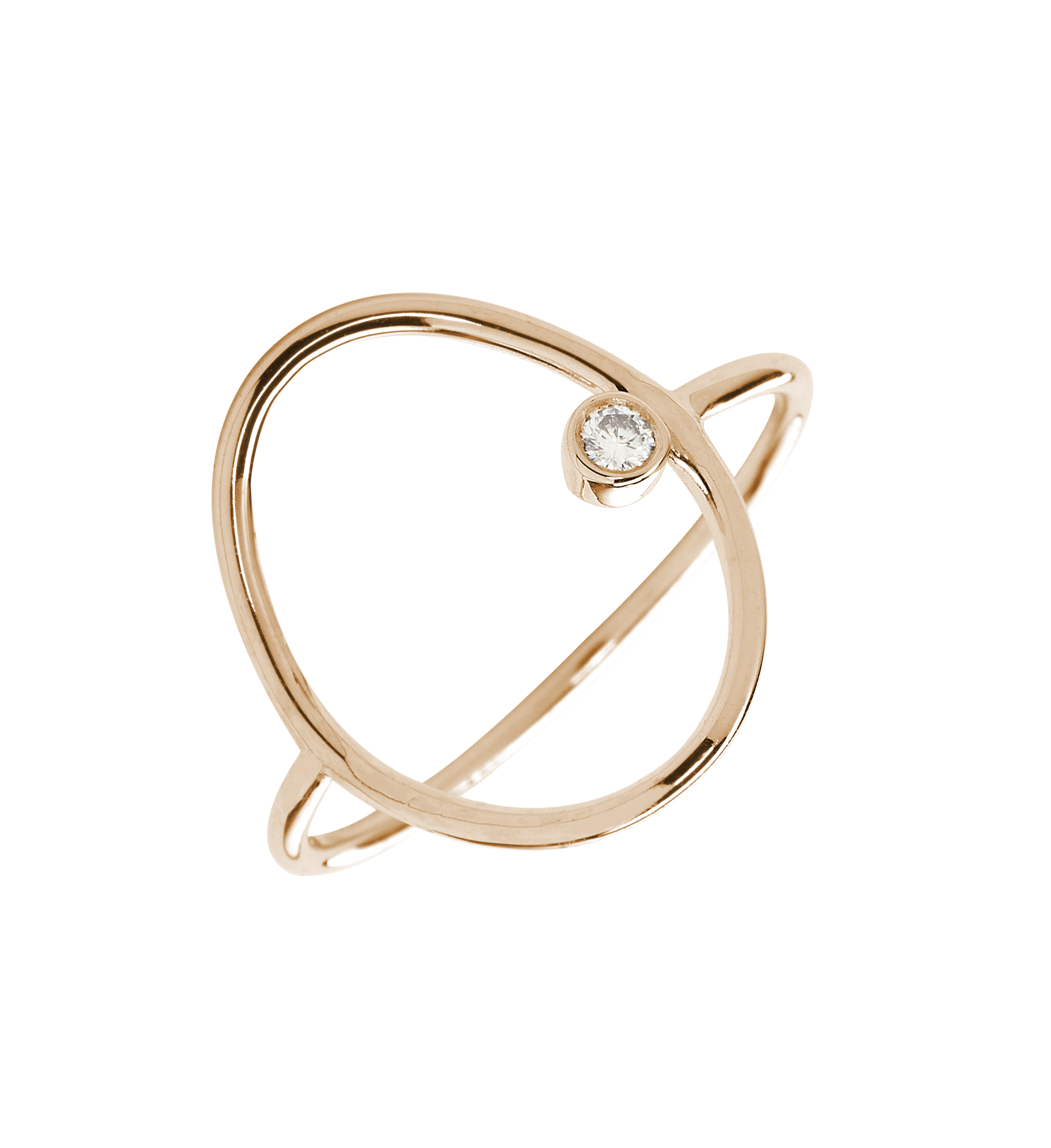 Bague Or blanc et Diamant ESSENTIELLE