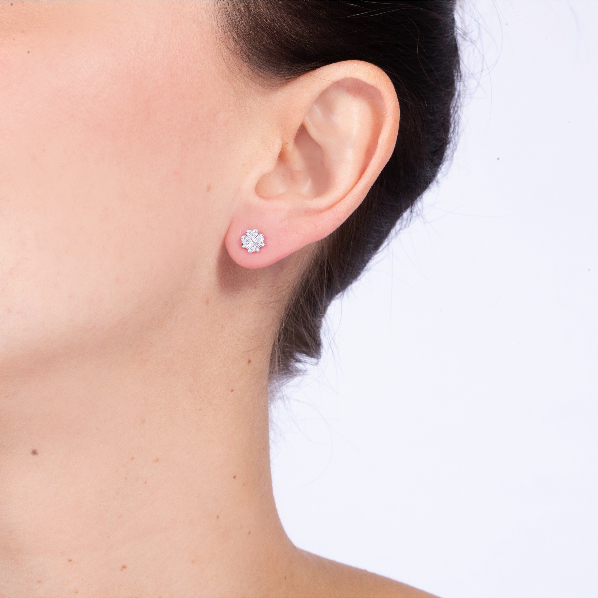 Boucles d'oreilles pendantes en forme de chèvre, Acrylique, NA