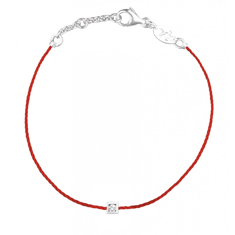 即発 フランス VANESSA TUGENDHAFT ダイヤ ブレスレット ハート Thread bracelet and heart diamond