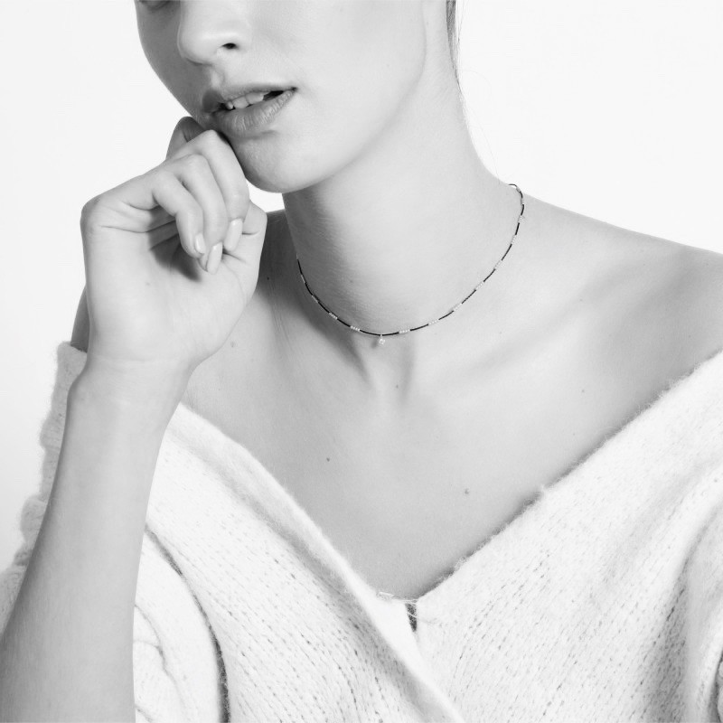 Collier En Argent Sterling 14.21 G – Chaîne Longue Avec Plaque, état Très Bon