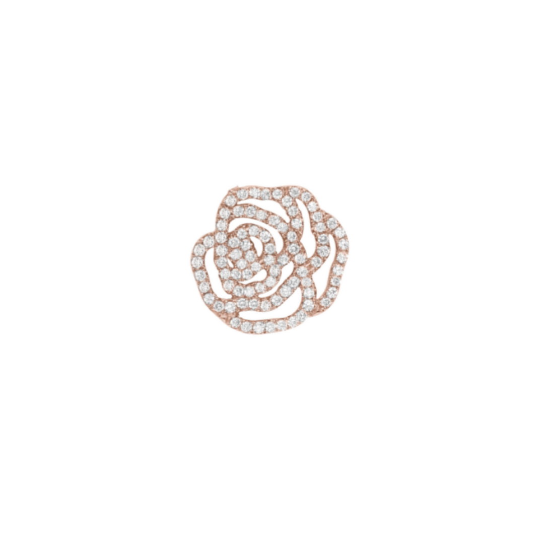 Earring gold and diamonds LA ROSE Vanessa tugendhaft