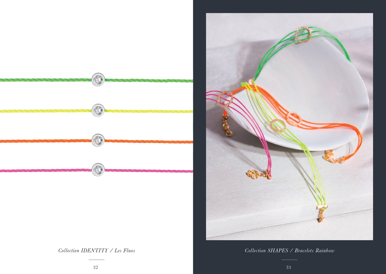 Bracelet fils de couleur avec diamant pour femme et homme. tendance prisé des stars et mode en fils de couleurs arc en ciel, symbole de tolérance et de paix très prisé par les stars et les célébrités. Cadeau pas cher et abordable pour Noël et anniversaire. Fabriqué en France.