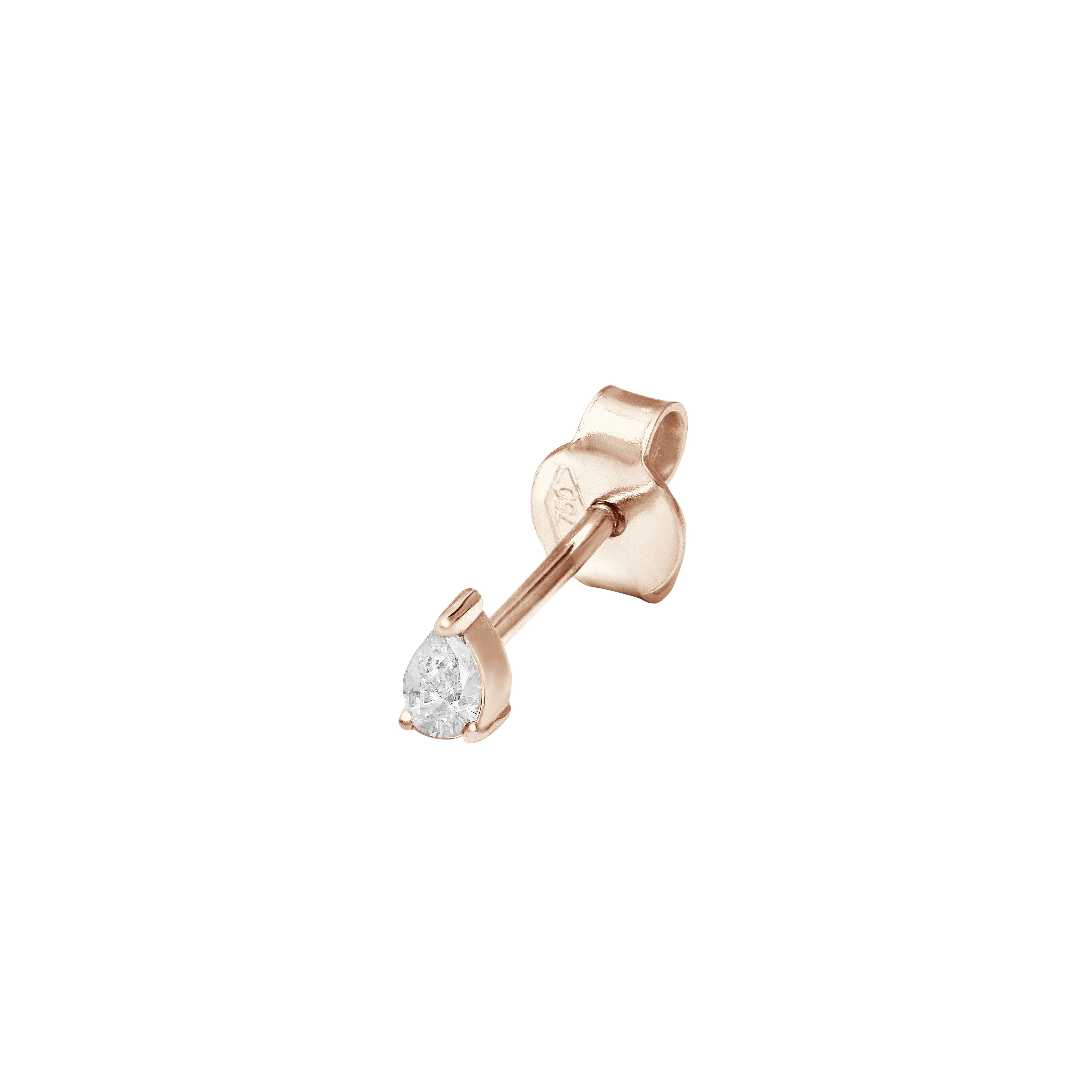 Grandes Boucles D'oreilles Pampille Cristaux Diamant Navette Poire - Percées - Occasion