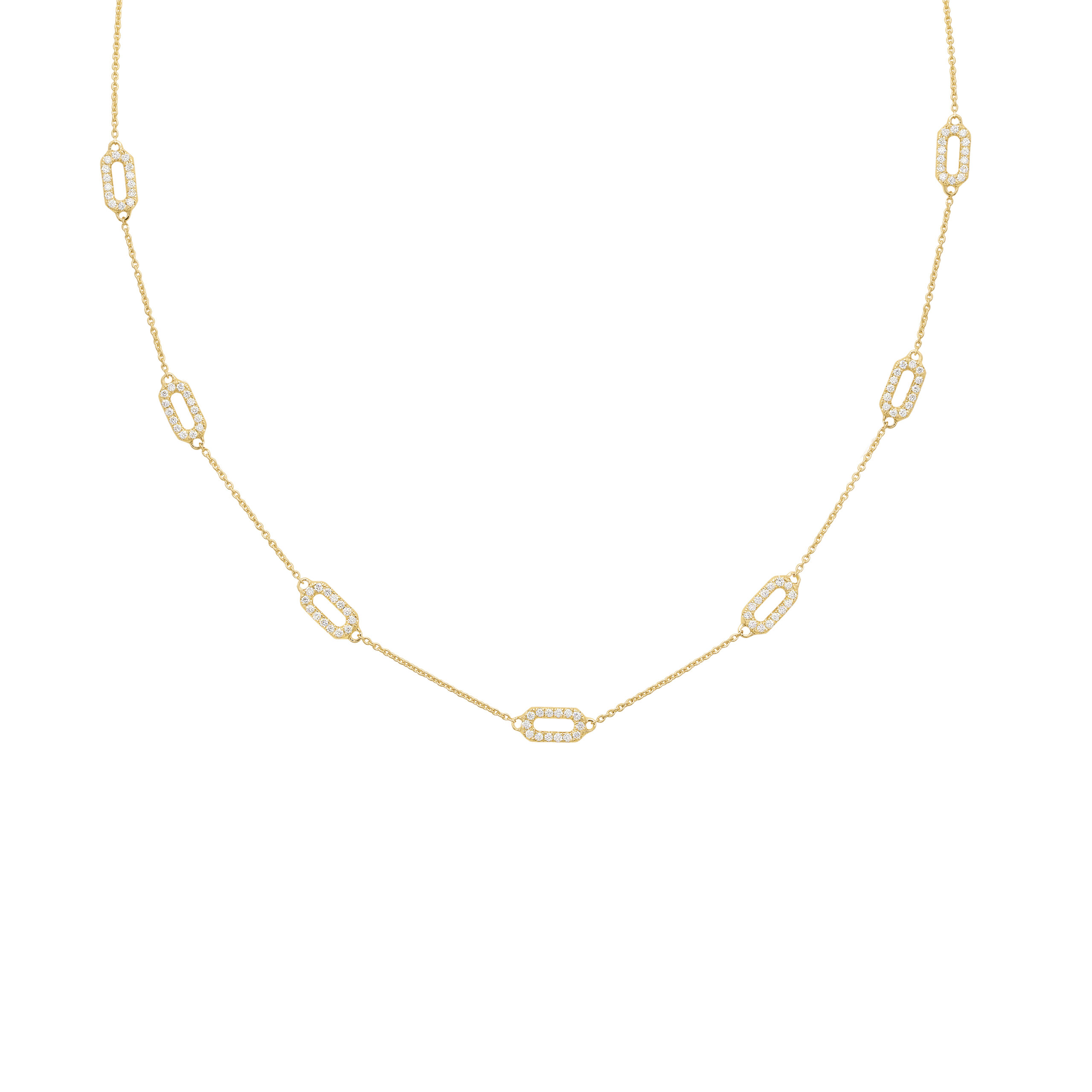 Necklaces Parure in white, yellow and rose gold and diamonds