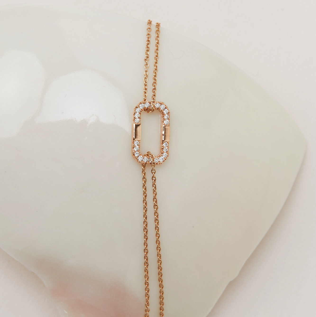 Bracelet Origine en or rose et diamants | So Shocking